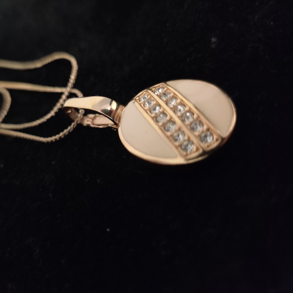 Vintage Authentic Swarovski S.A.L Pendant/ Pearls Enhancer Necklace - Picture 9 of 12